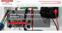 Desktop Screenshot of hitechtraining.ie